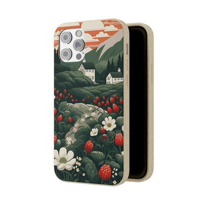 Strawberry Field | Biodegradable iPhone Case