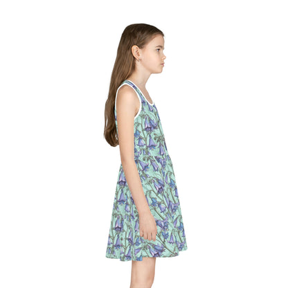 Cottagecore Bluebells | Girls' Sleeveless Sundress