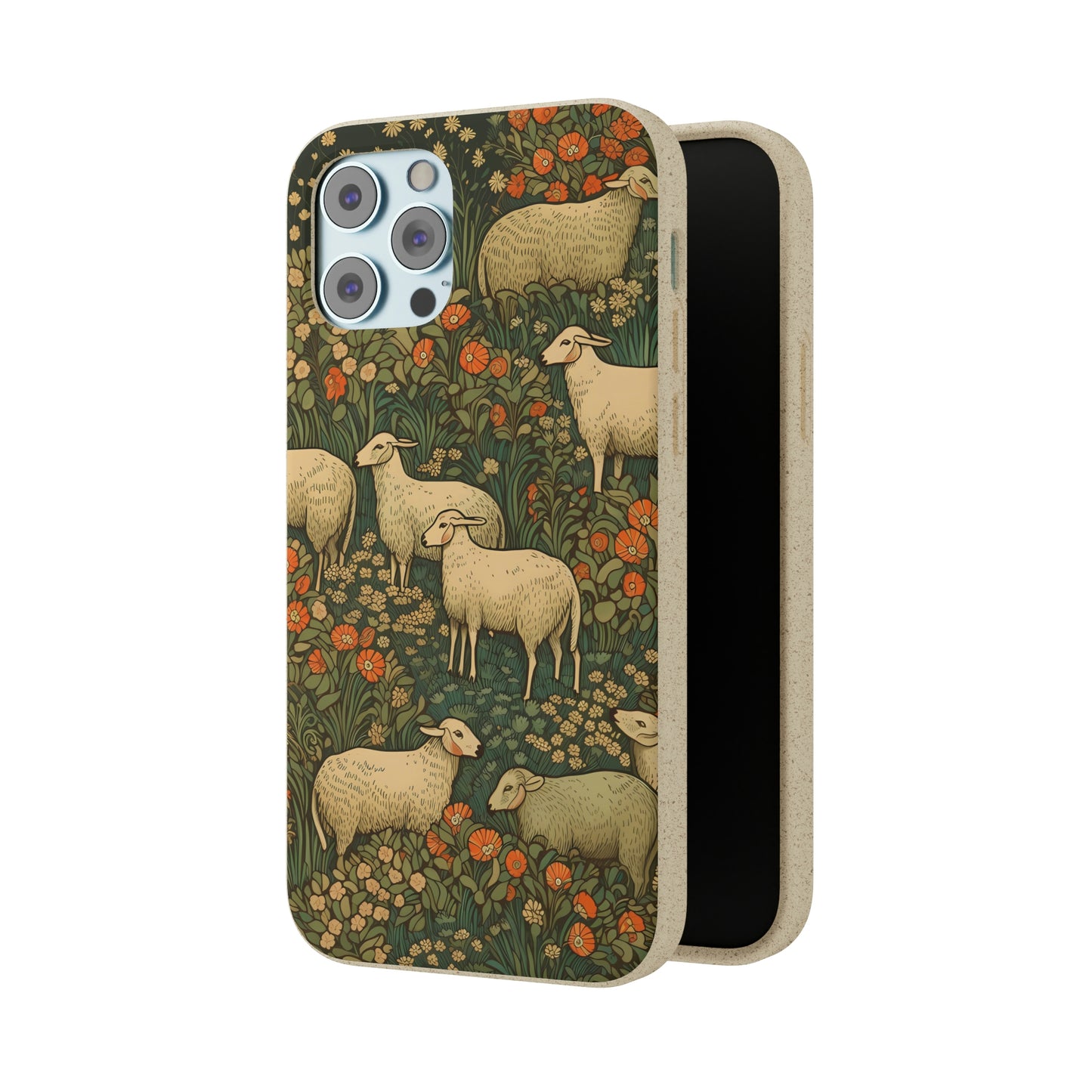 Cottagecore Sheep in a Meadow | Biodegradable iPhone Case