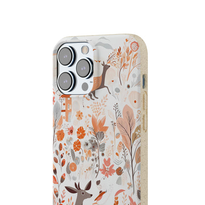 Cottagecore Field with Deer | Biodegradable iPhone Case