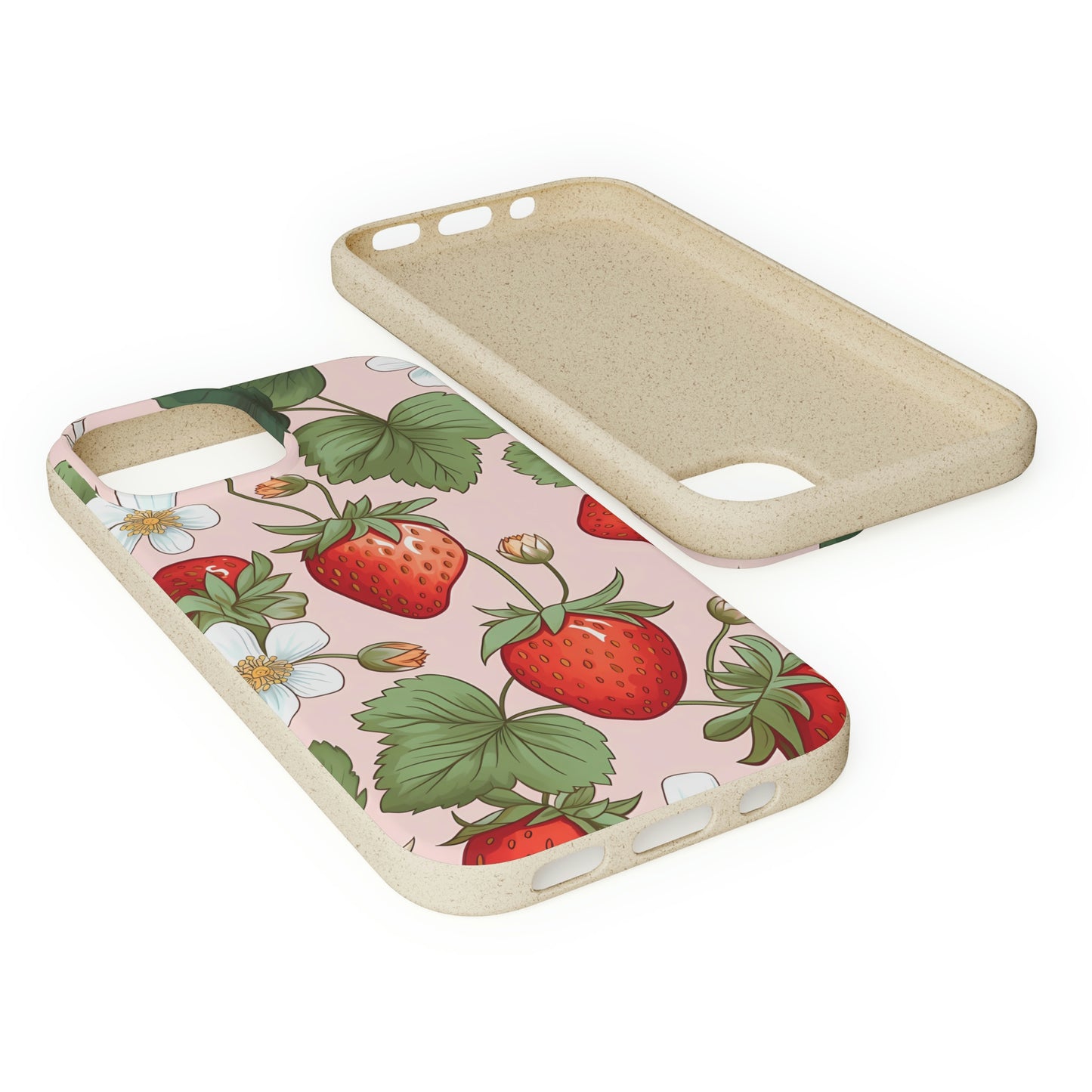 Cottagecore Strawberries | Biodegradable iPhone Case