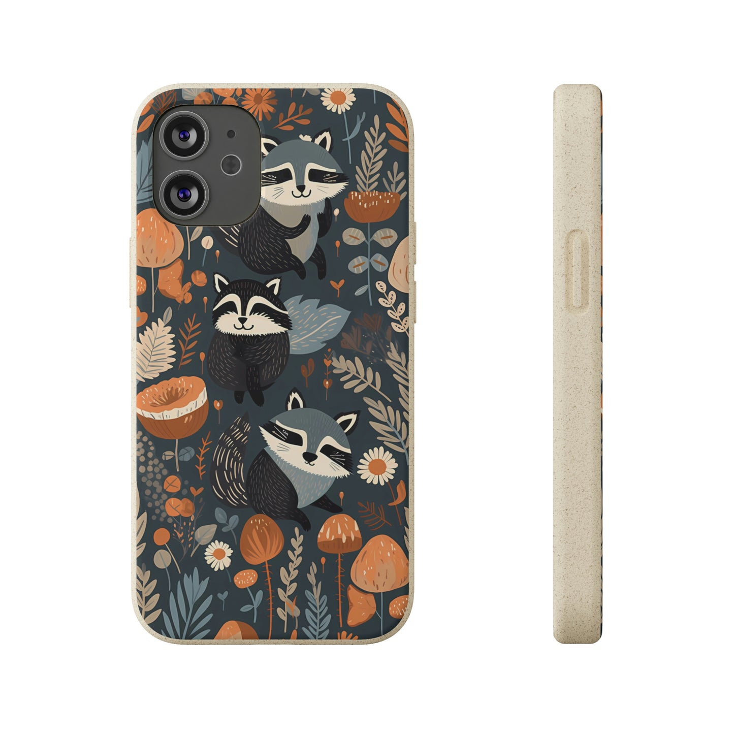 Raccoons and Plants | Biodegradable iPhone Case