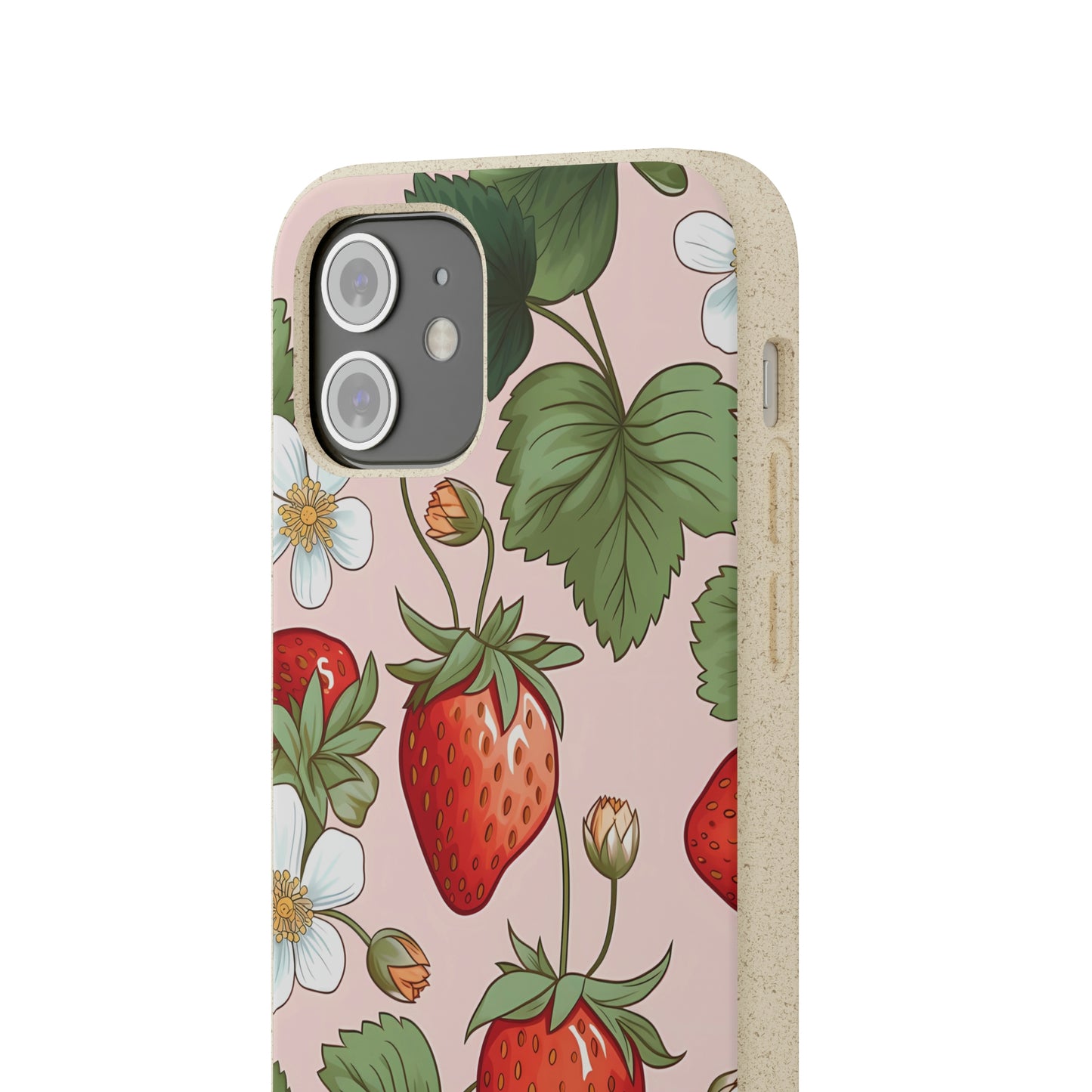 Cottagecore Strawberries | Biodegradable iPhone Case
