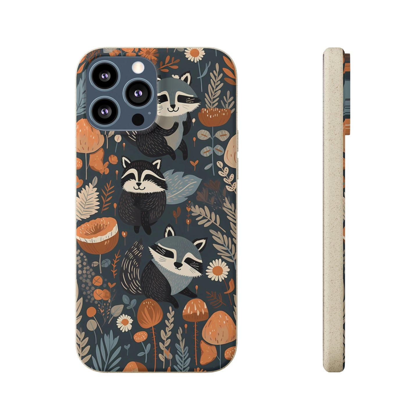 Raccoons and Plants | Biodegradable iPhone Case