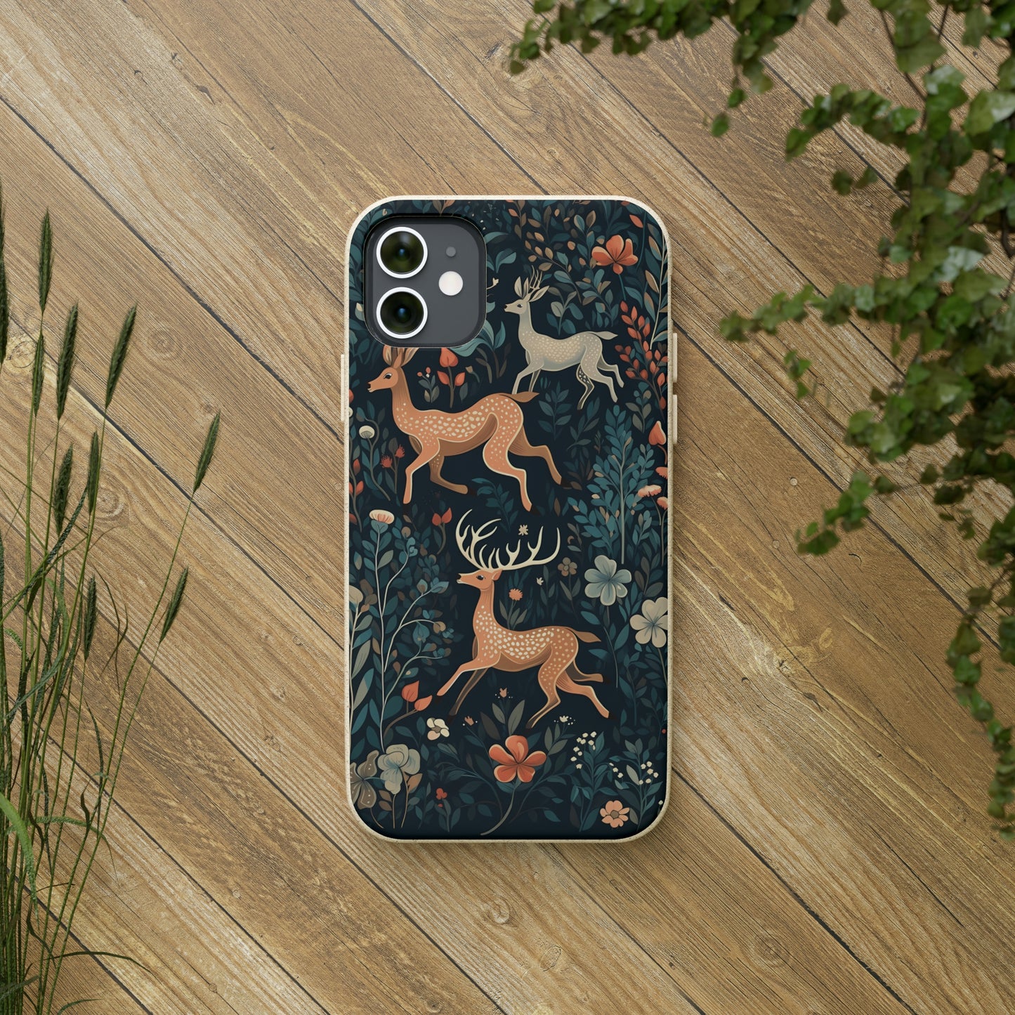 Enchanting Deer in a Forest | Biodegradable iPhone Case