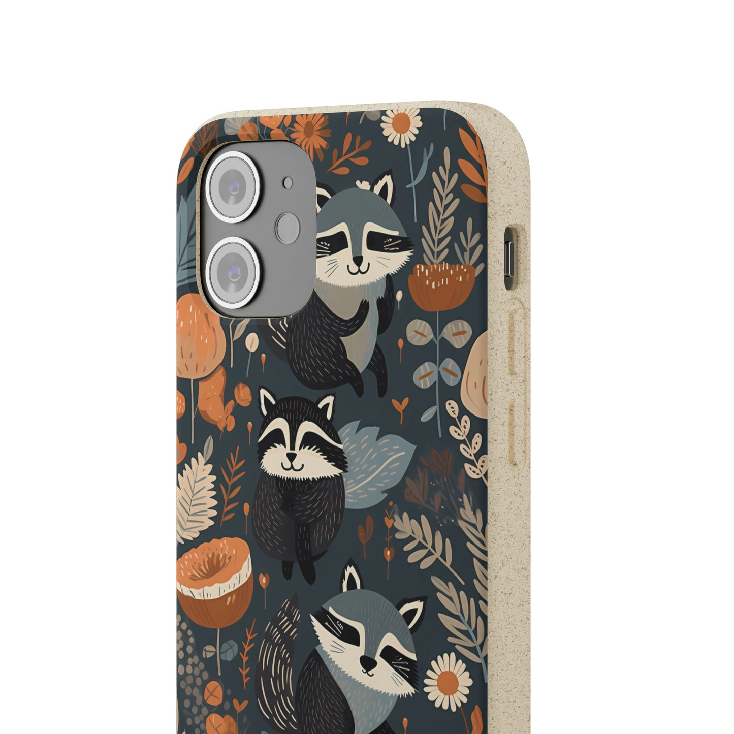 Raccoons and Plants | Biodegradable iPhone Case