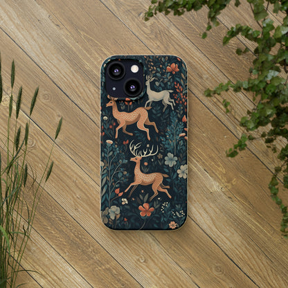 Enchanting Deer in a Forest | Biodegradable iPhone Case