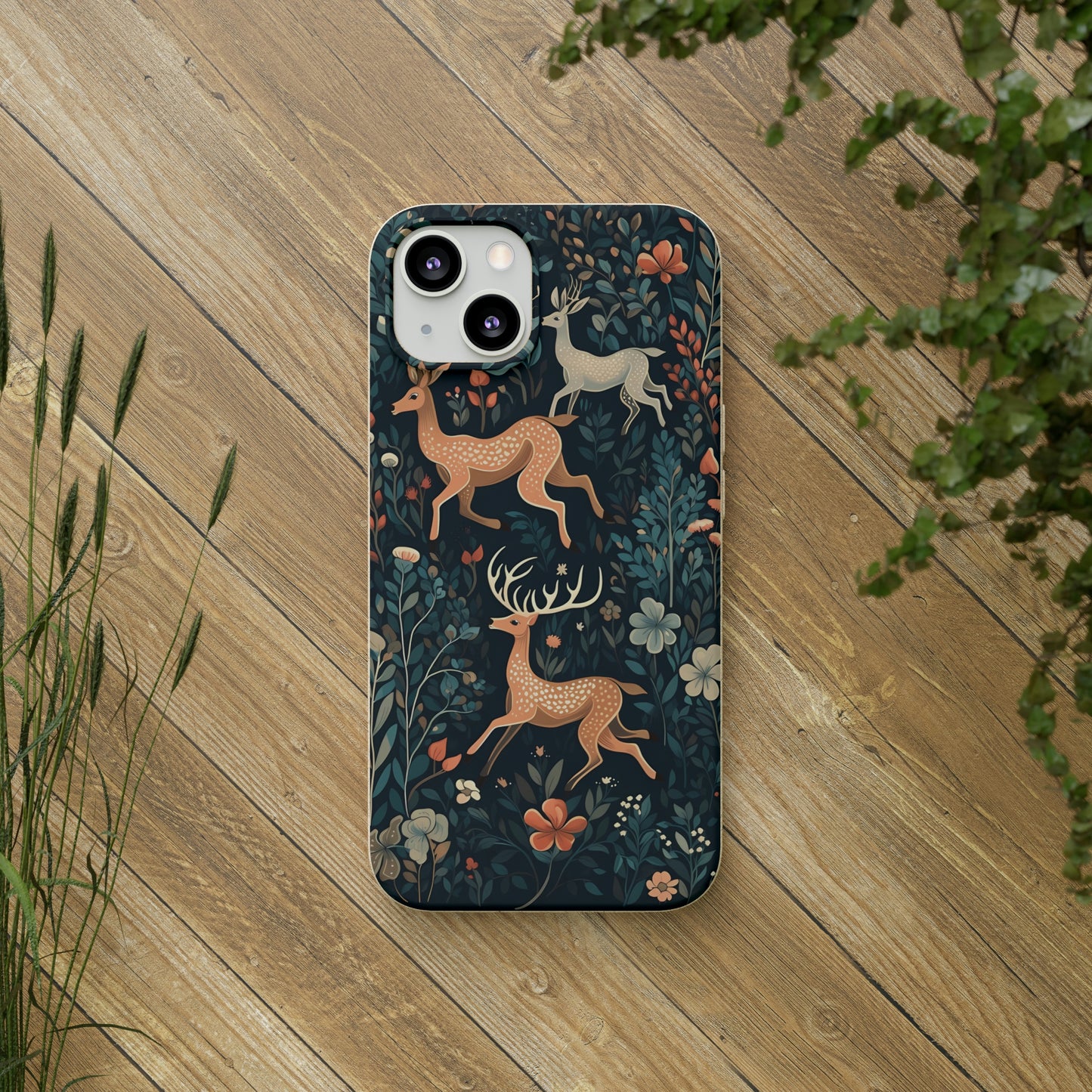 Enchanting Deer in a Forest | Biodegradable iPhone Case