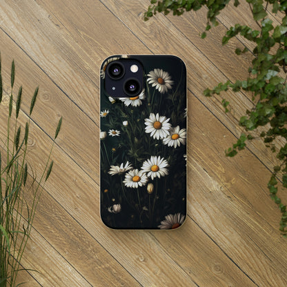 Dark Cottagecore Daisies | Biodegradable iPhone Case