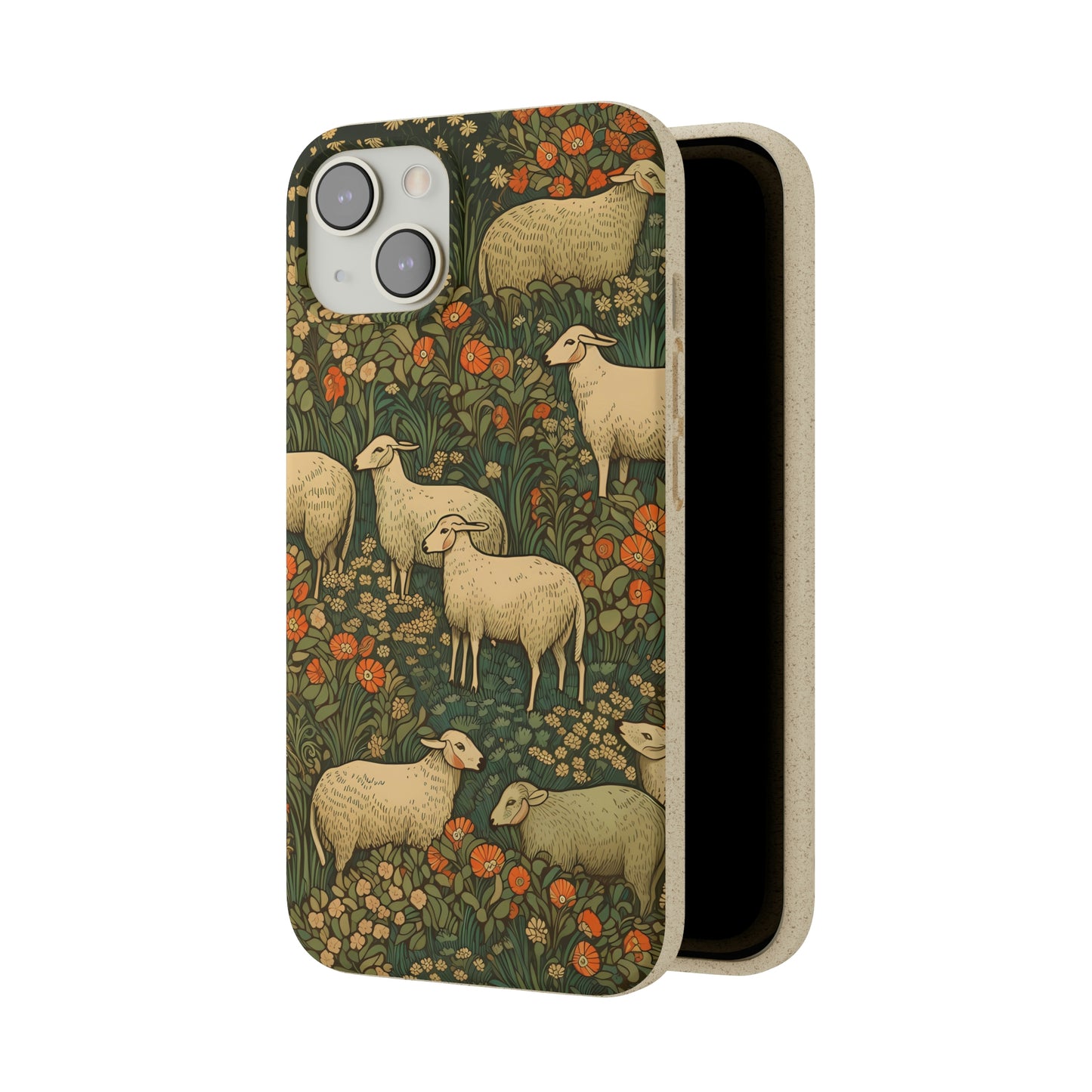 Cottagecore Sheep in a Meadow | Biodegradable iPhone Case