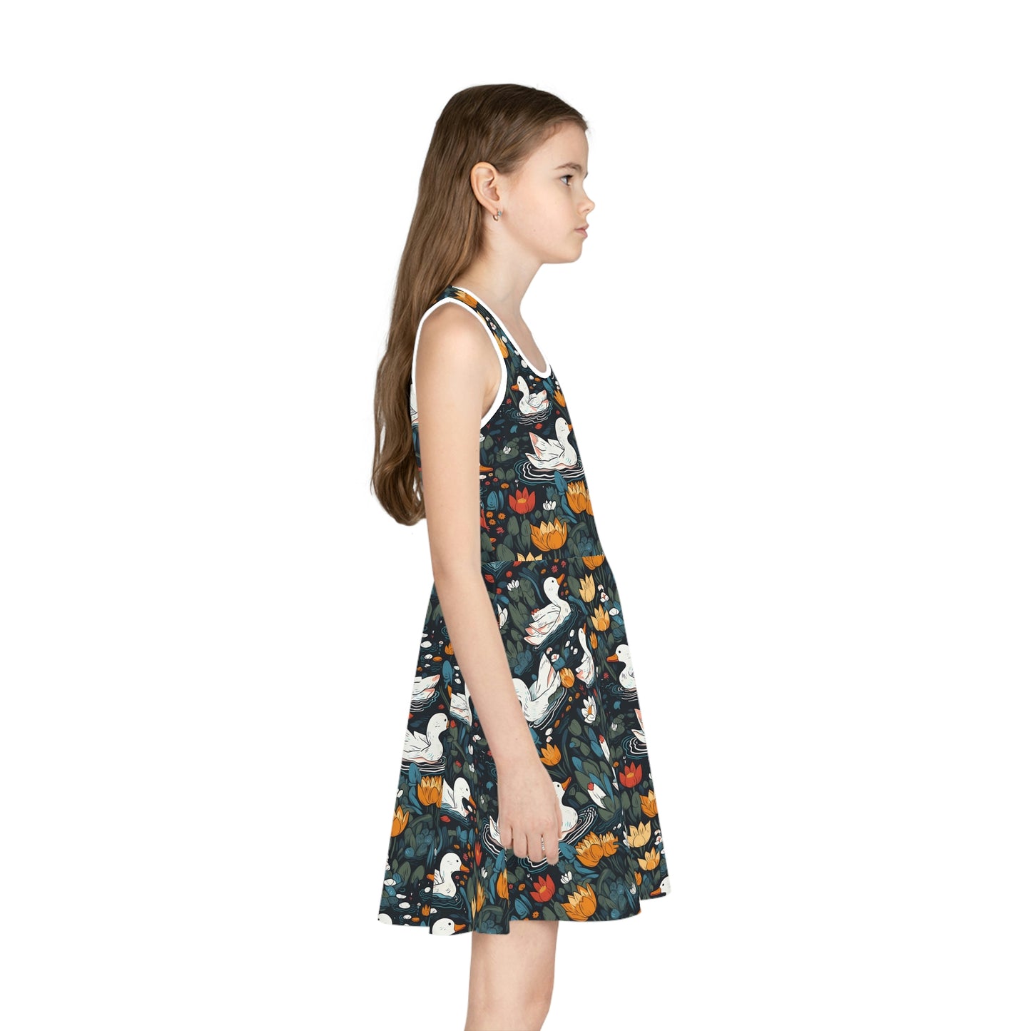 Ducks in a Pond | Girls' Sleeveless Sundress