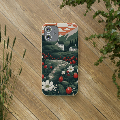 Strawberry Field | Biodegradable iPhone Case