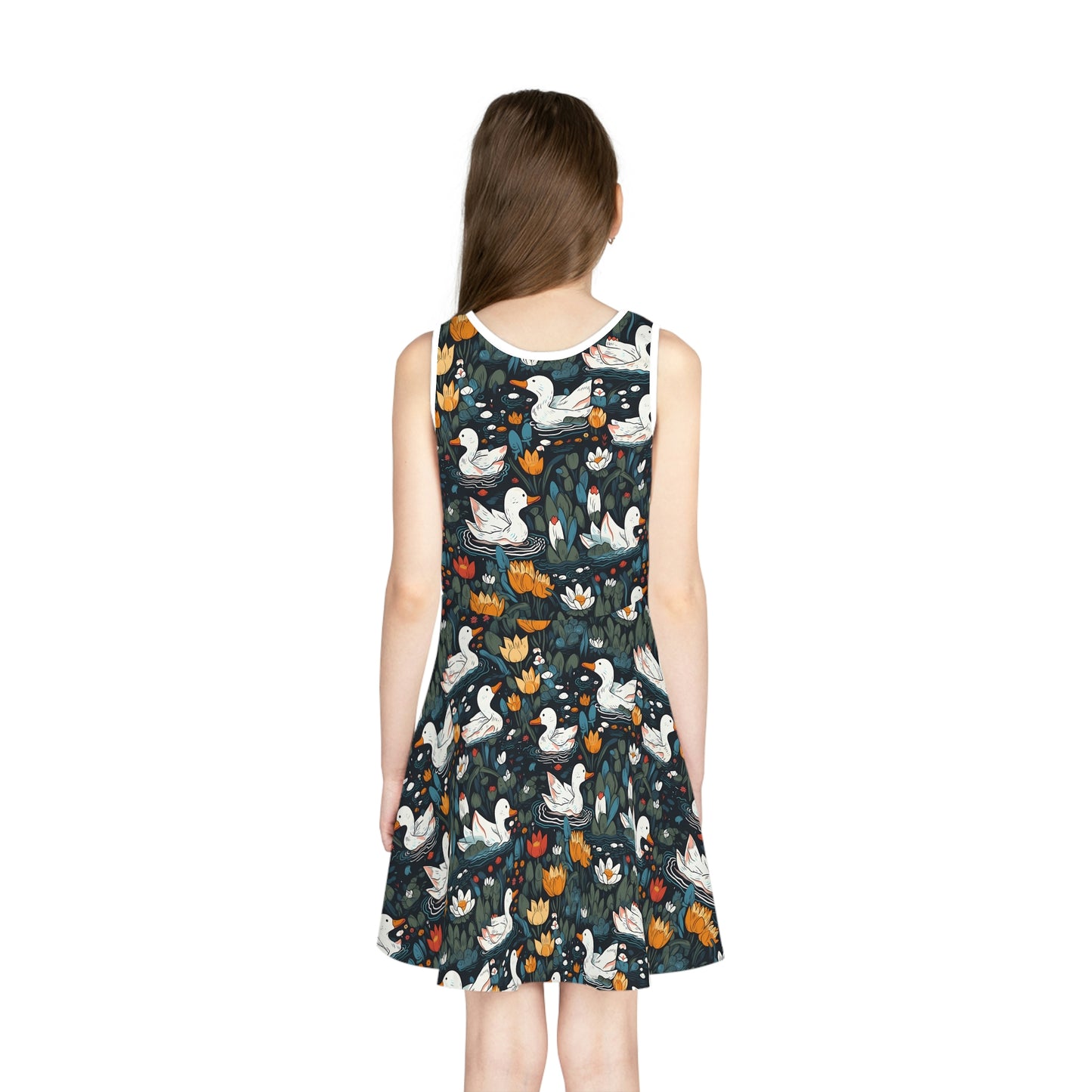 Ducks in a Pond | Girls' Sleeveless Sundress