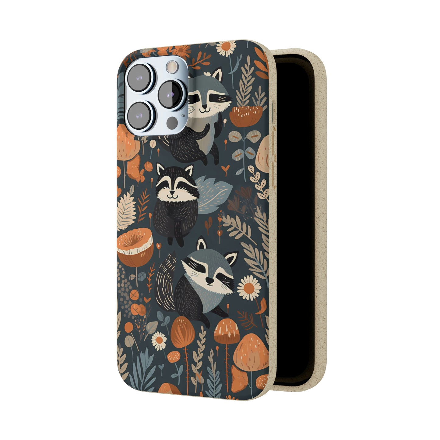 Raccoons and Plants | Biodegradable iPhone Case