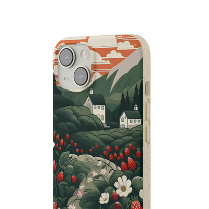 Strawberry Field | Biodegradable iPhone Case