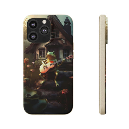 Charming Frog Playing Guitar | Biodegradable iPhone Case