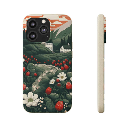 Strawberry Field | Biodegradable iPhone Case