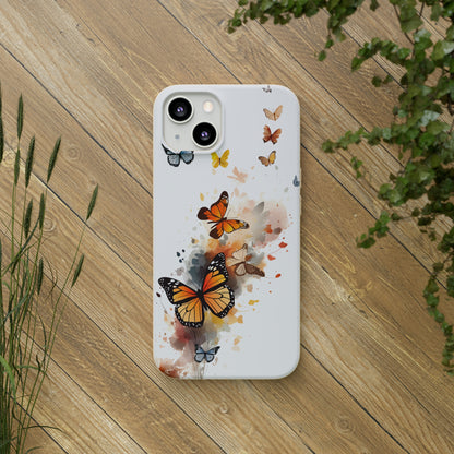 Colorful Butterflies | Biodegradable iPhone Case