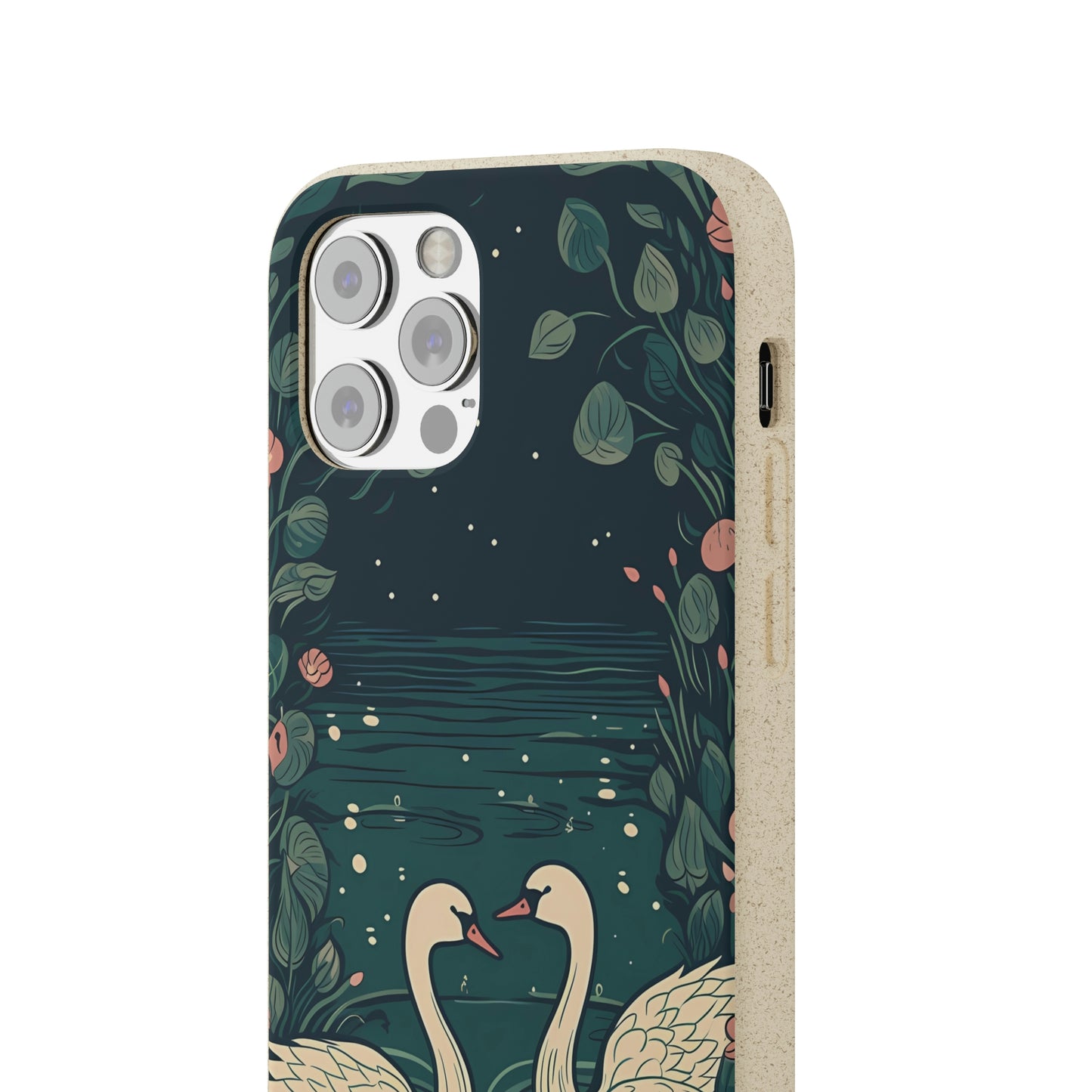 Romantic Swans on a Pond | Biodegradable iPhone Case