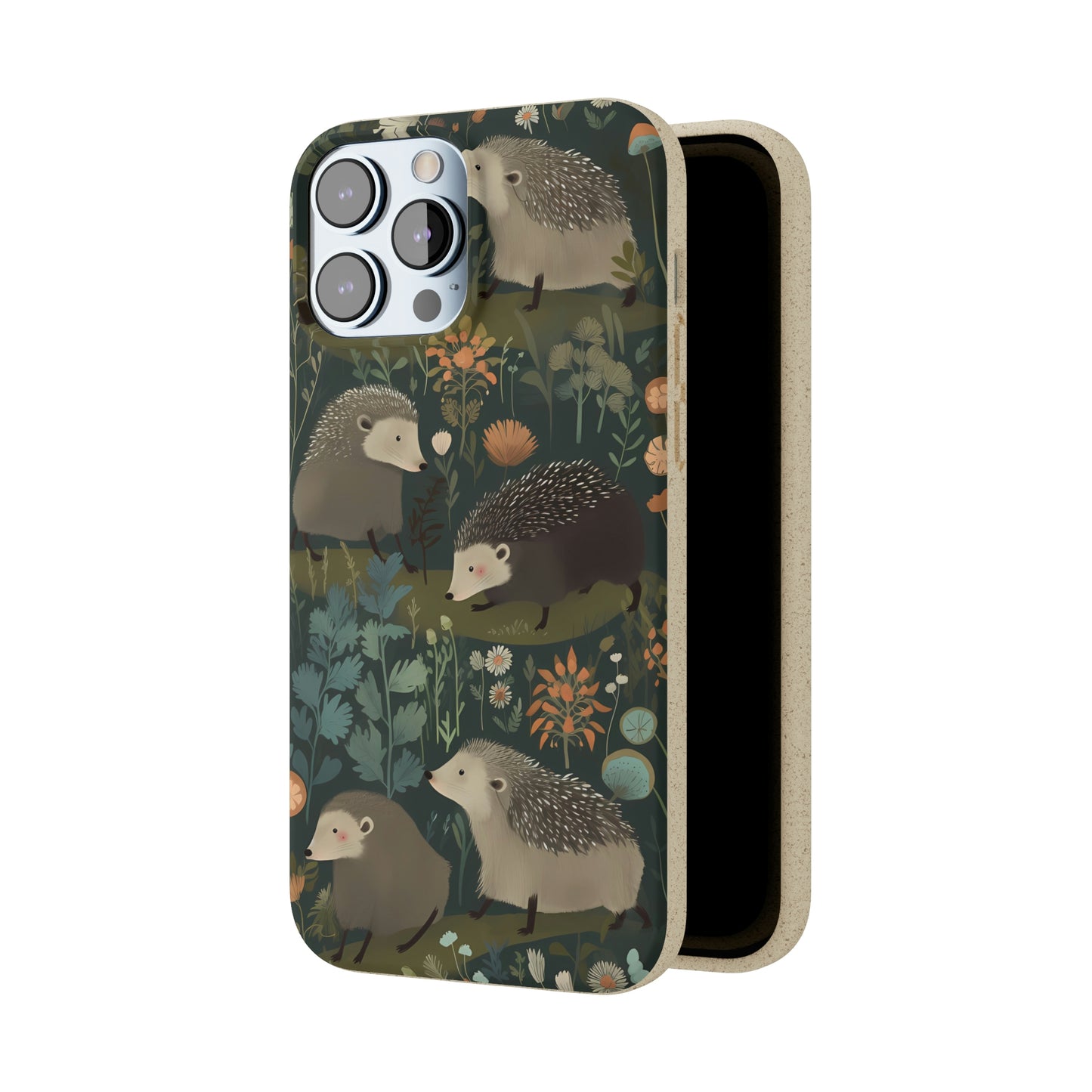 Cute Cottagecore Hedgehogs | Biodegradable iPhone Case