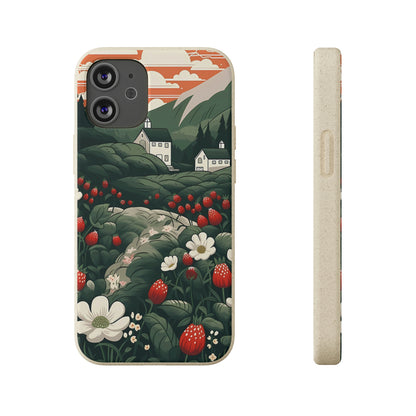 Strawberry Field | Biodegradable iPhone Case