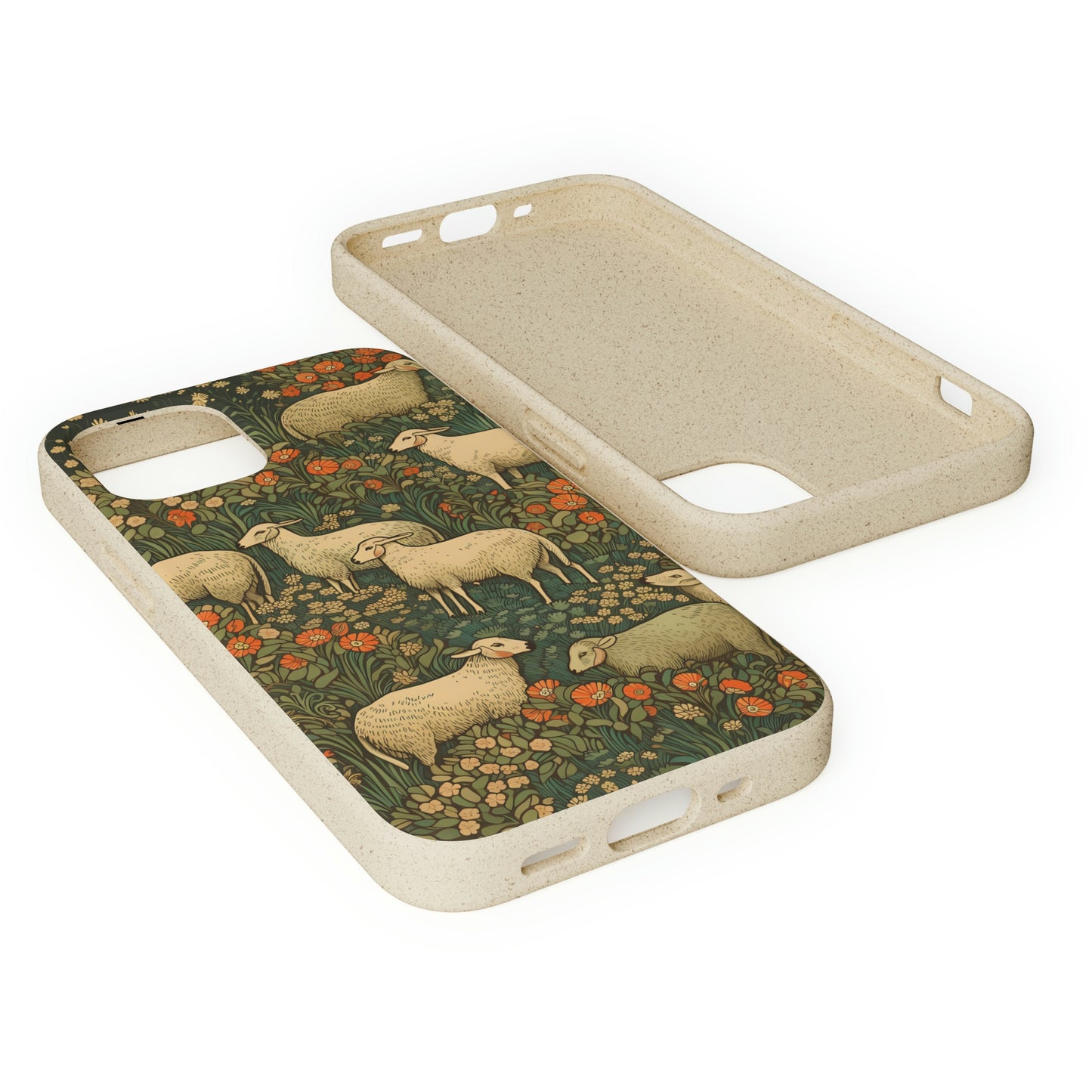 Cottagecore Sheep in a Meadow | Biodegradable iPhone Case