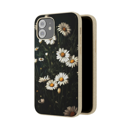 Dark Cottagecore Daisies | Biodegradable iPhone Case
