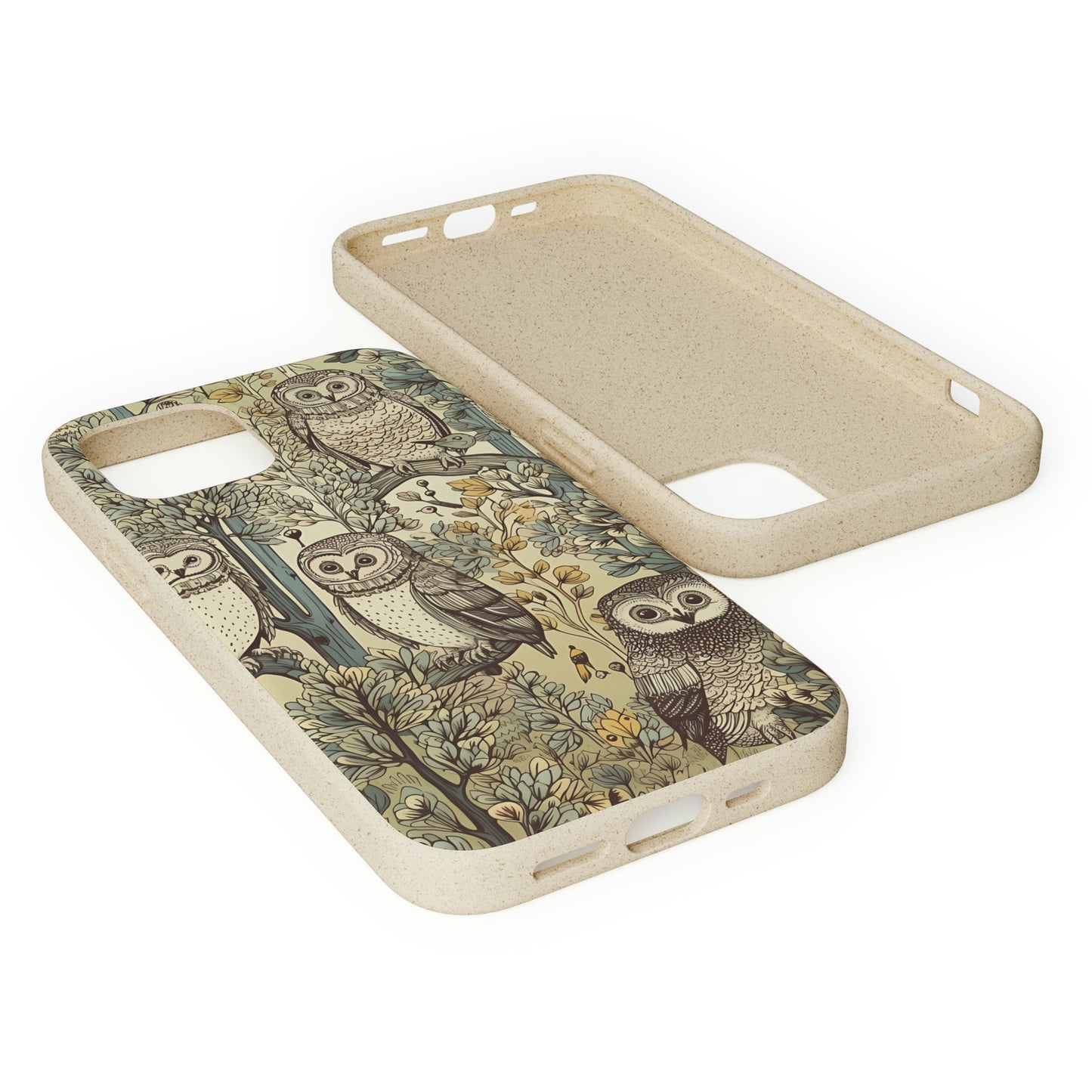 Cottagecore Owls in a Forest | Biodegradable iPhone Case