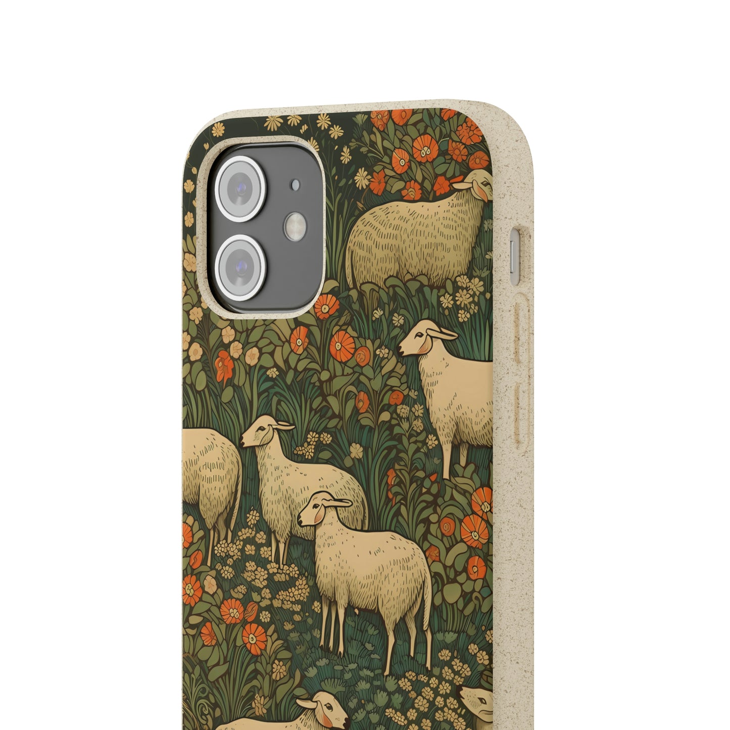 Cottagecore Sheep in a Meadow | Biodegradable iPhone Case