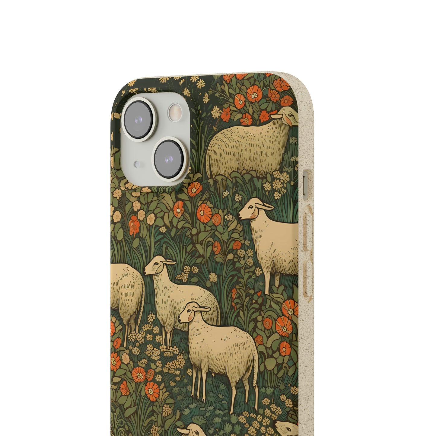 Cottagecore Sheep in a Meadow | Biodegradable iPhone Case