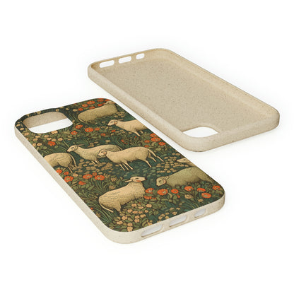 Cottagecore Sheep in a Meadow | Biodegradable iPhone Case