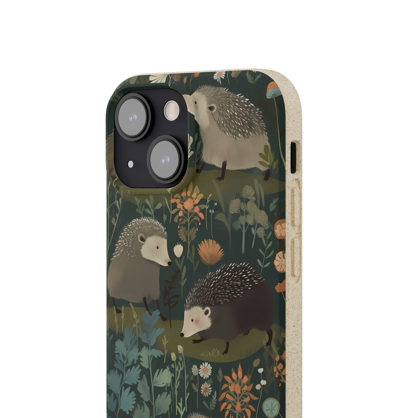 Cute Cottagecore Hedgehogs | Biodegradable iPhone Case