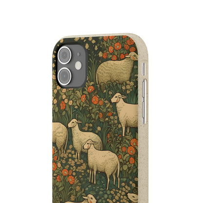 Cottagecore Sheep in a Meadow | Biodegradable iPhone Case