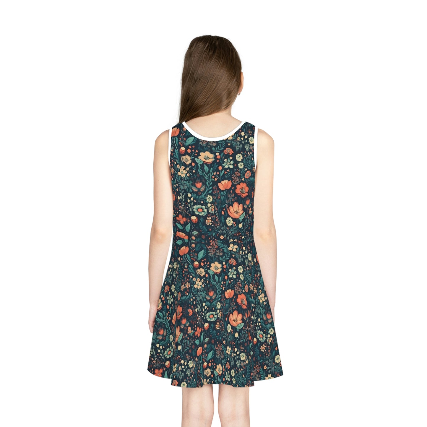 Colorful Flower | Girls' Sleeveless Sundress