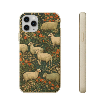 Cottagecore Sheep in a Meadow | Biodegradable iPhone Case