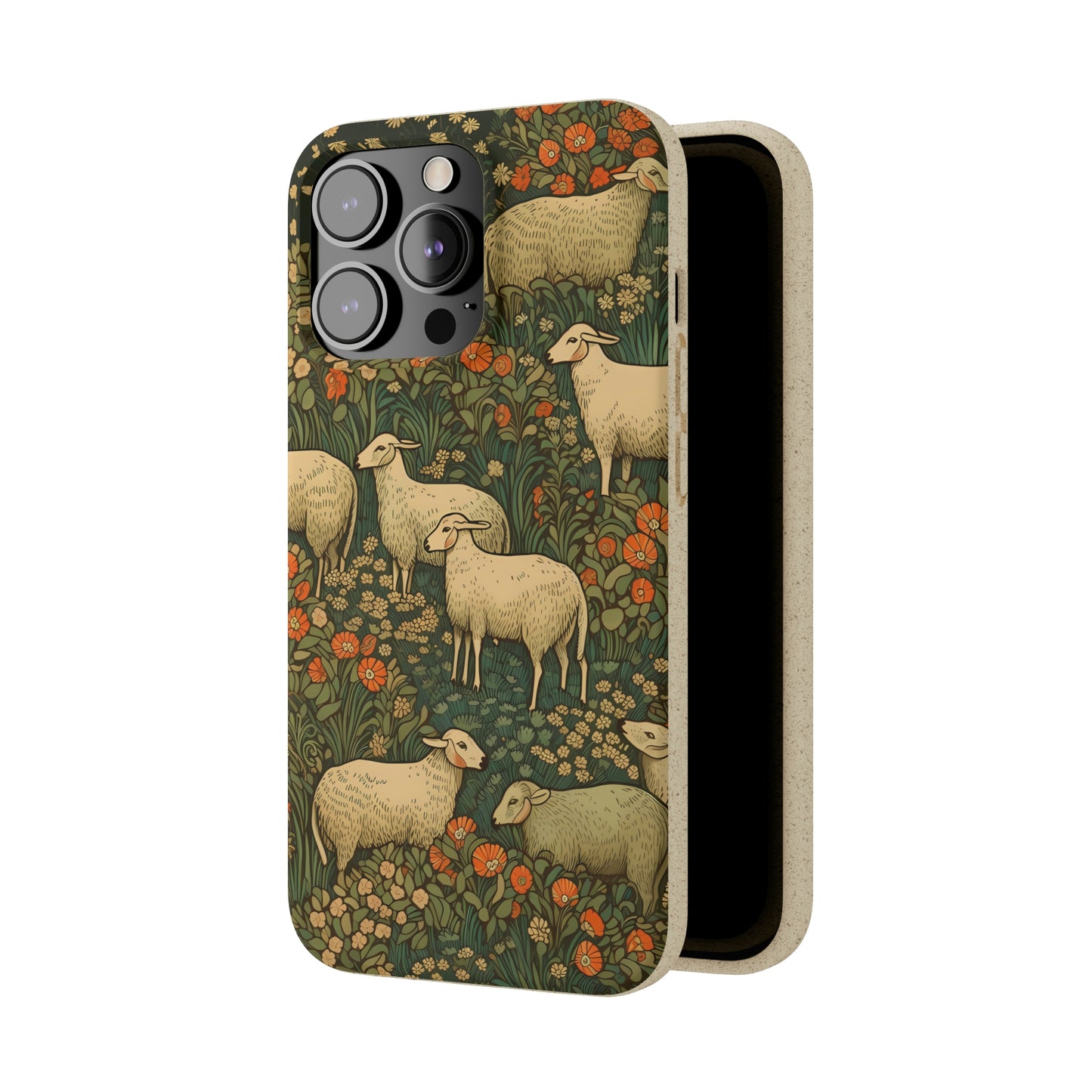 Cottagecore Sheep in a Meadow | Biodegradable iPhone Case