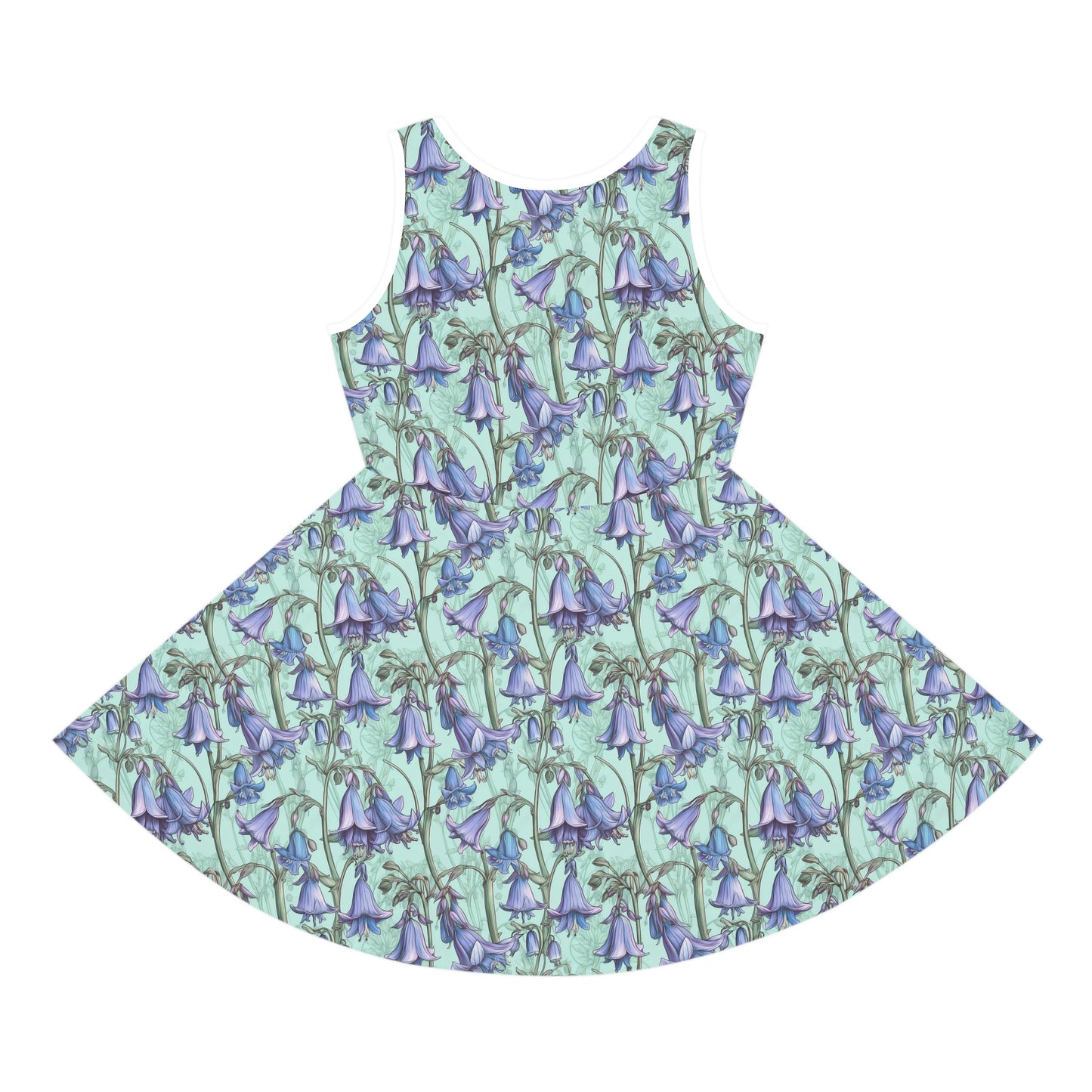 Cottagecore Bluebells | Girls' Sleeveless Sundress