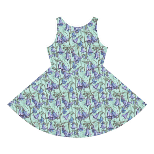 Cottagecore Bluebells | Girls' Sleeveless Sundress