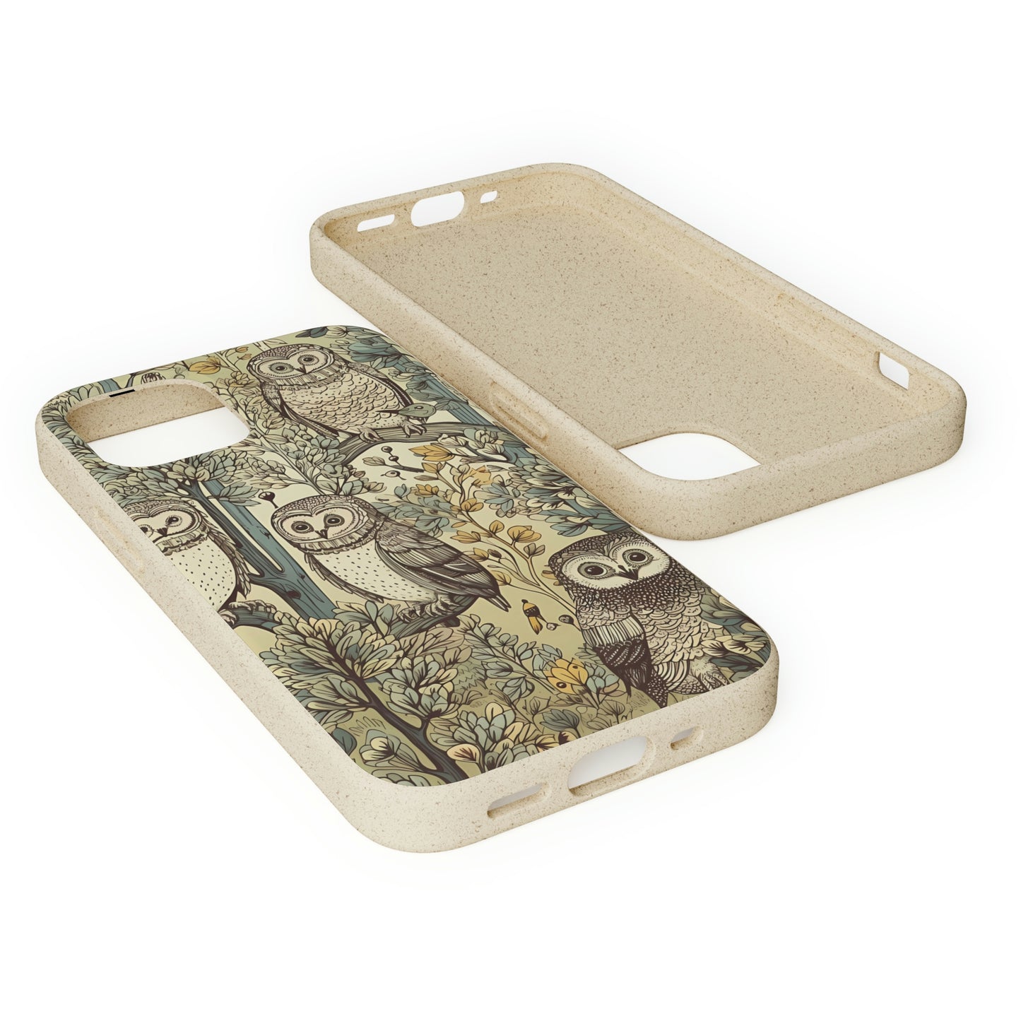 Cottagecore Owls in a Forest | Biodegradable iPhone Case