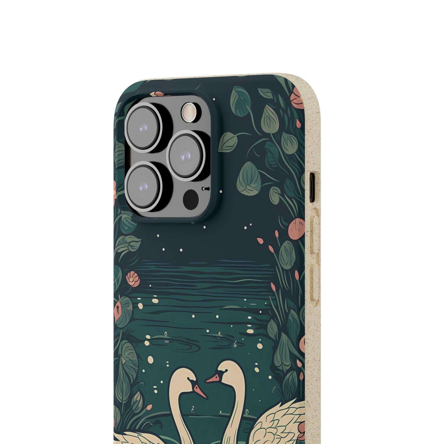 Romantic Swans on a Pond | Biodegradable iPhone Case