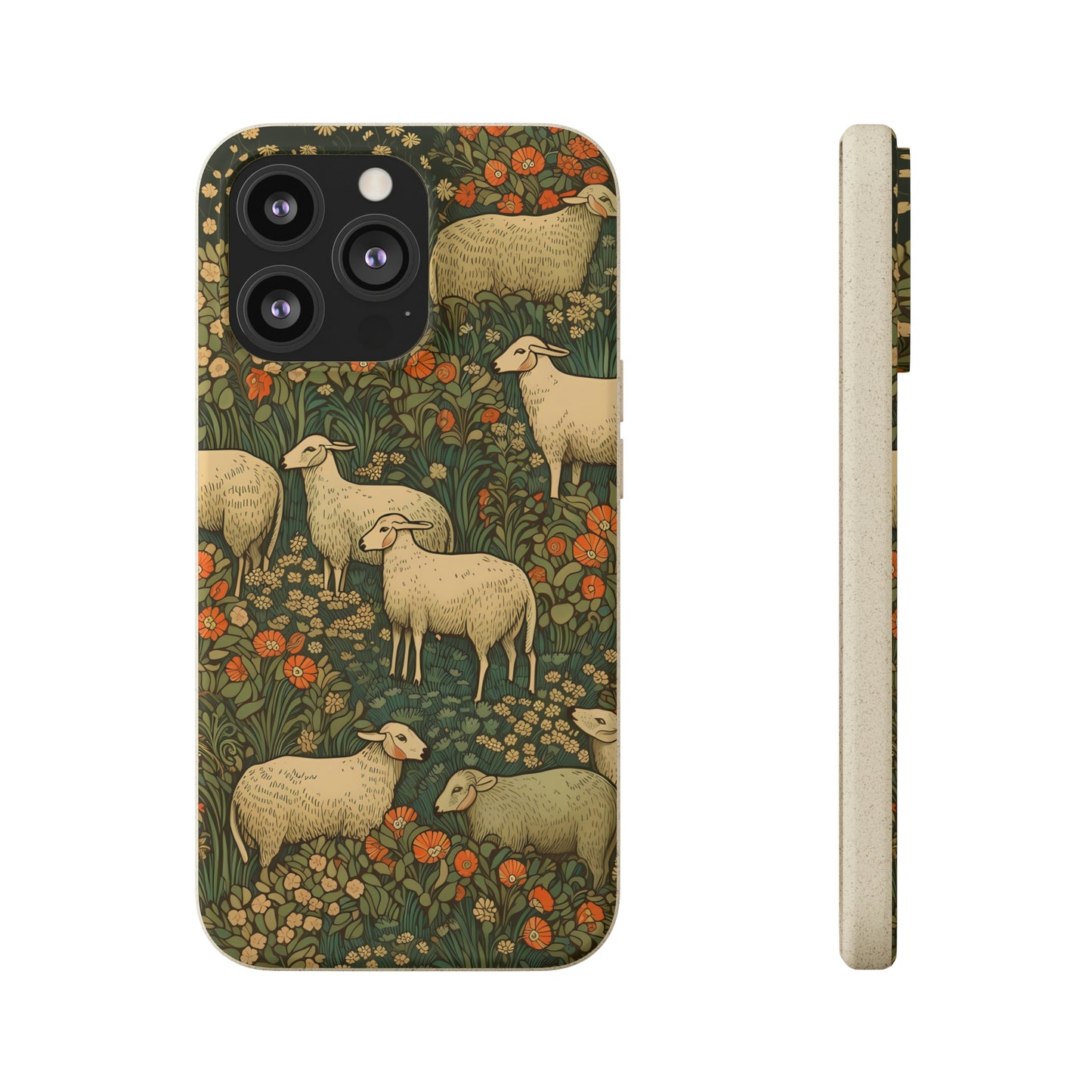 Cottagecore Sheep in a Meadow | Biodegradable iPhone Case