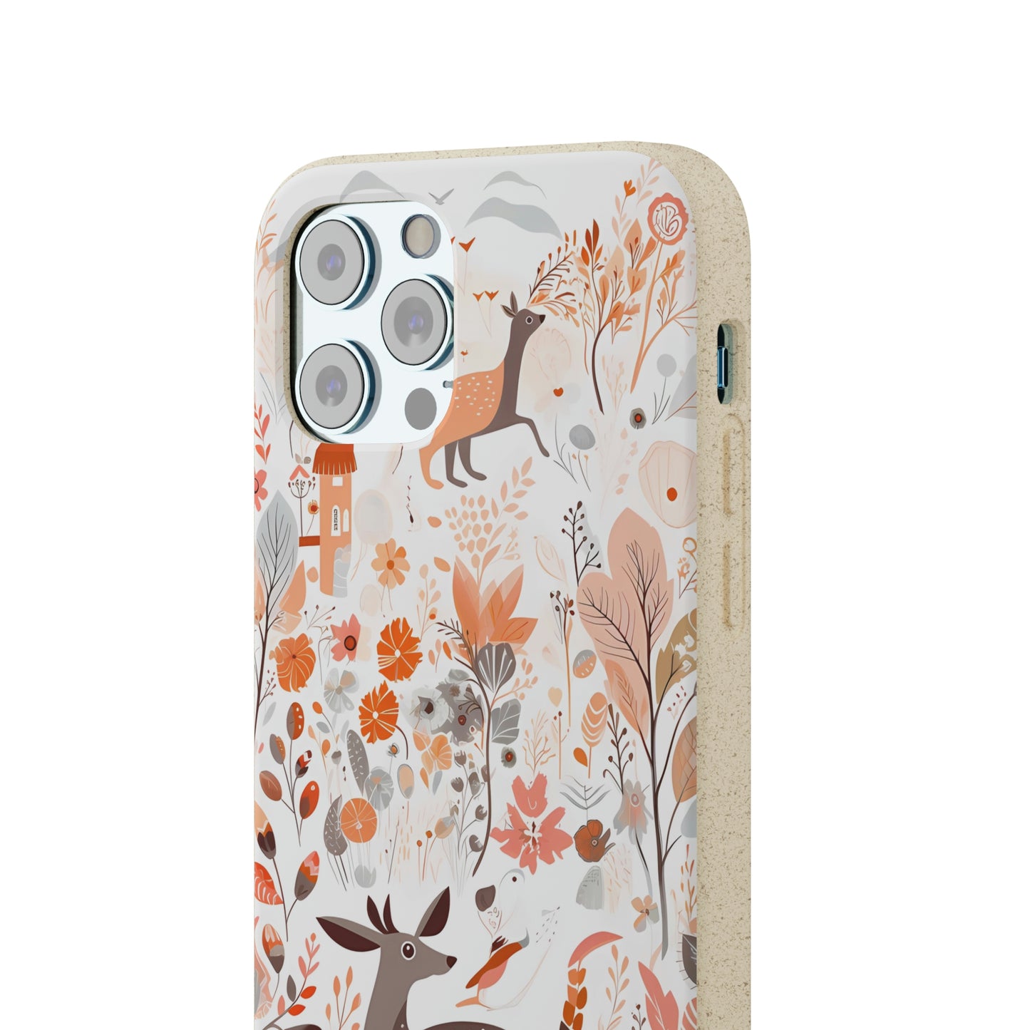 Cottagecore Field with Deer | Biodegradable iPhone Case