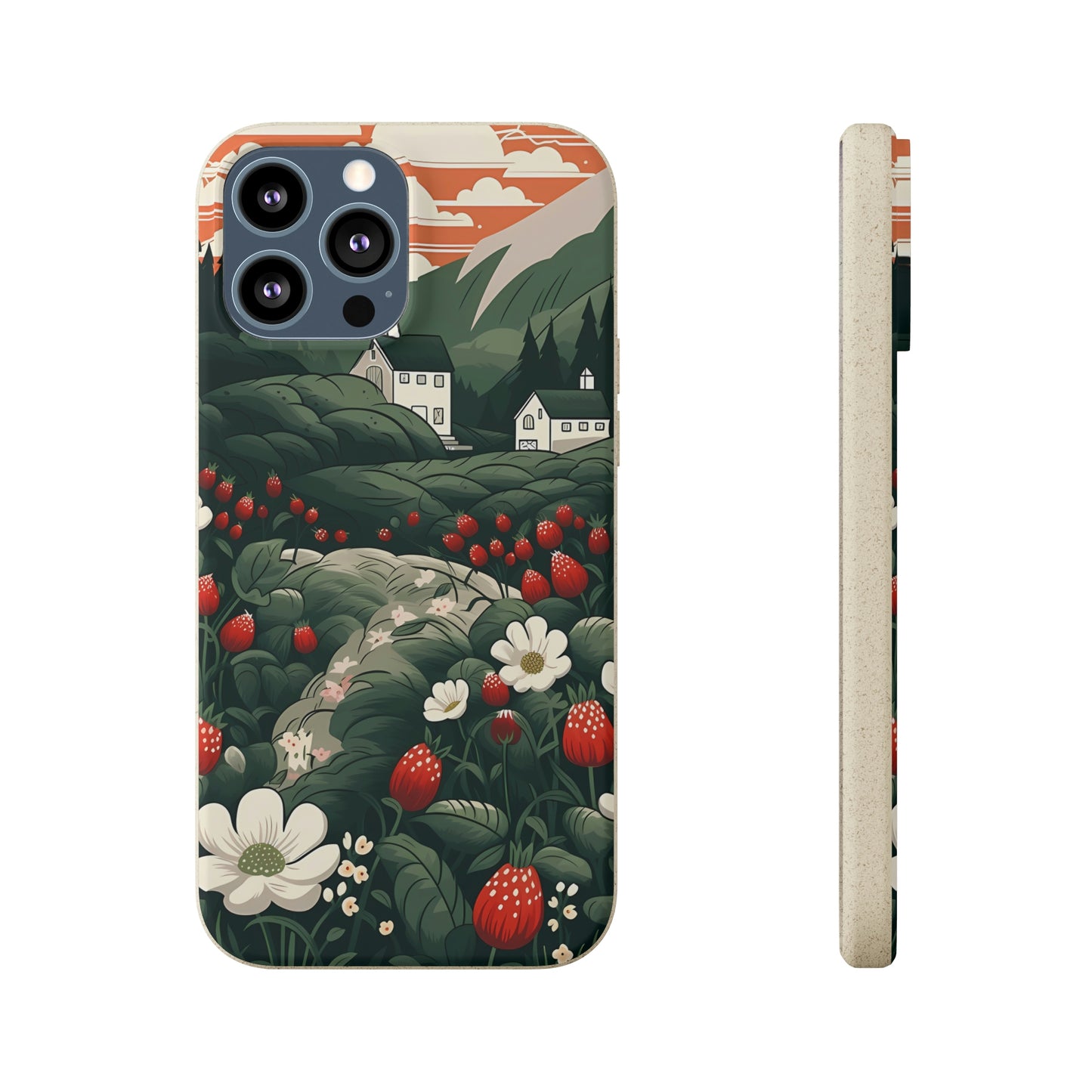 Strawberry Field | Biodegradable iPhone Case