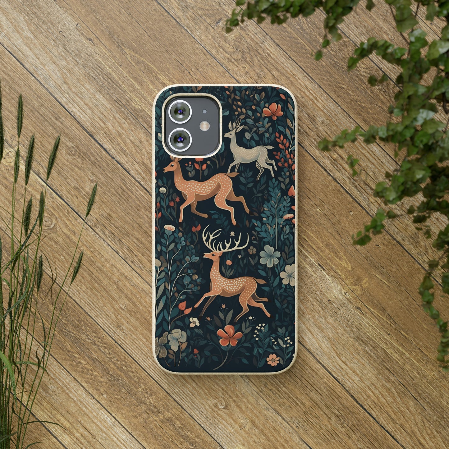 Enchanting Deer in a Forest | Biodegradable iPhone Case