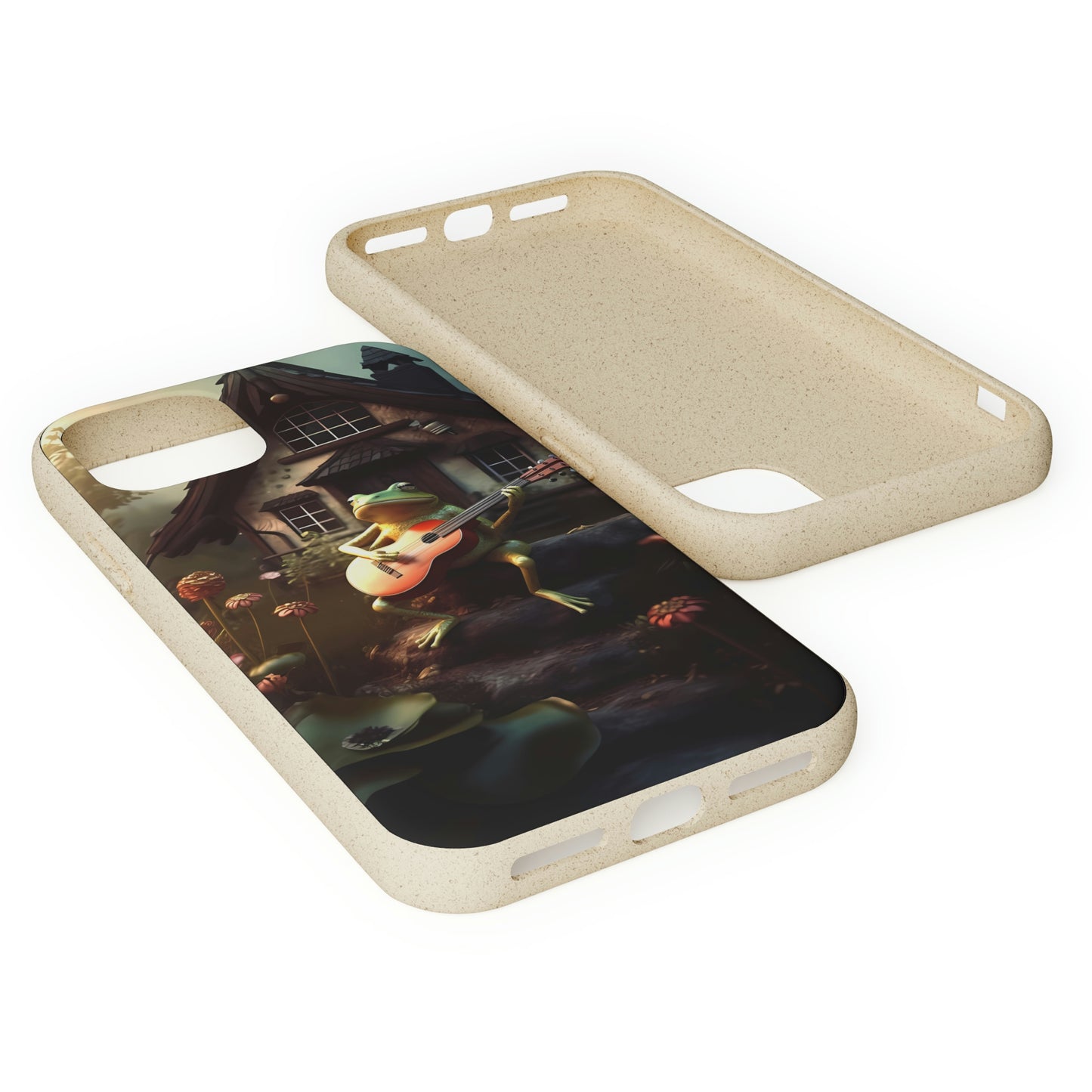 Charming Frog Playing Guitar | Biodegradable iPhone Case