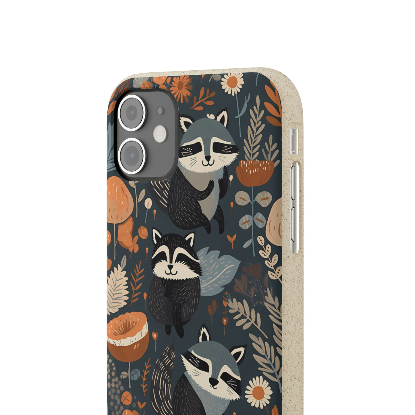 Raccoons and Plants | Biodegradable iPhone Case