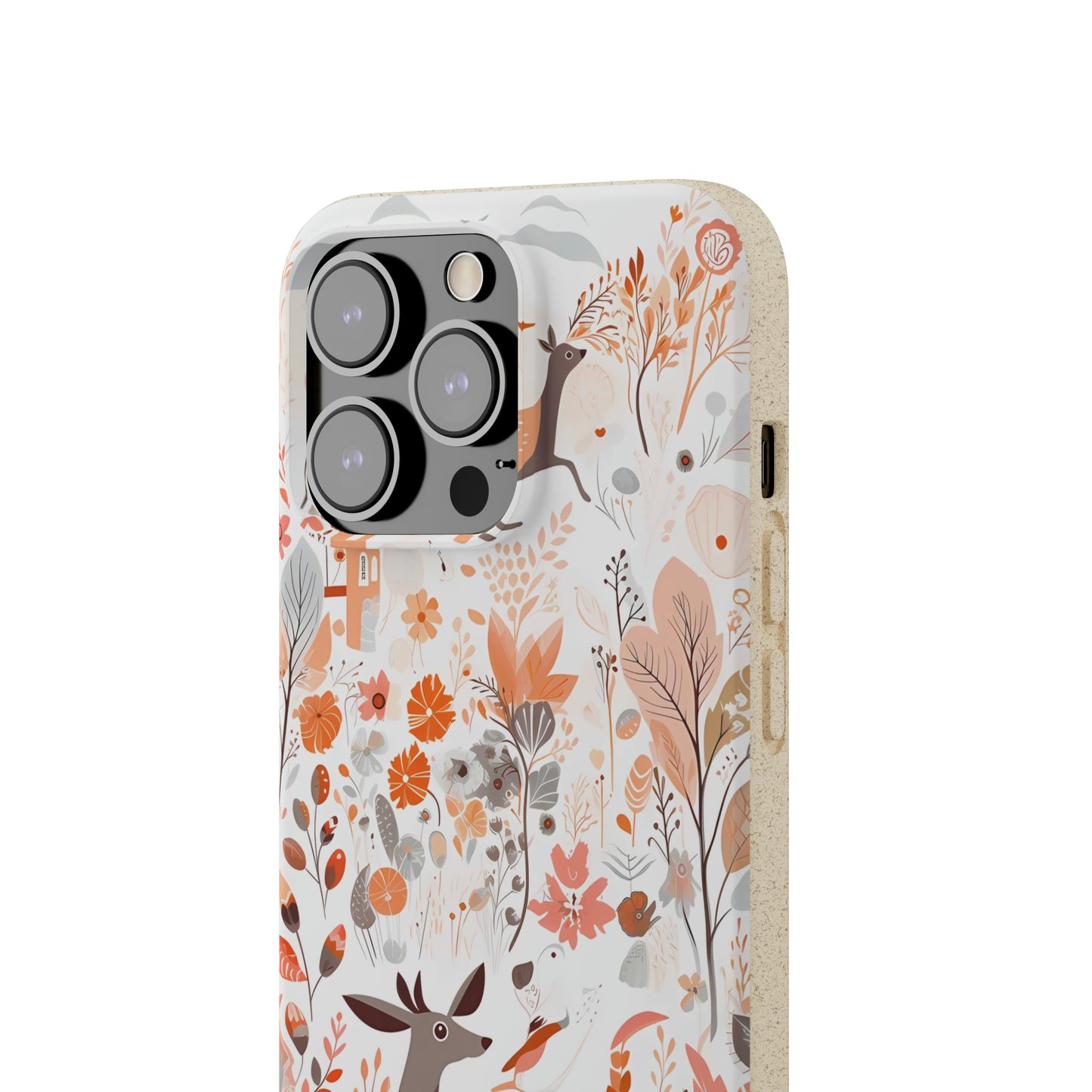 Cottagecore Field with Deer | Biodegradable iPhone Case