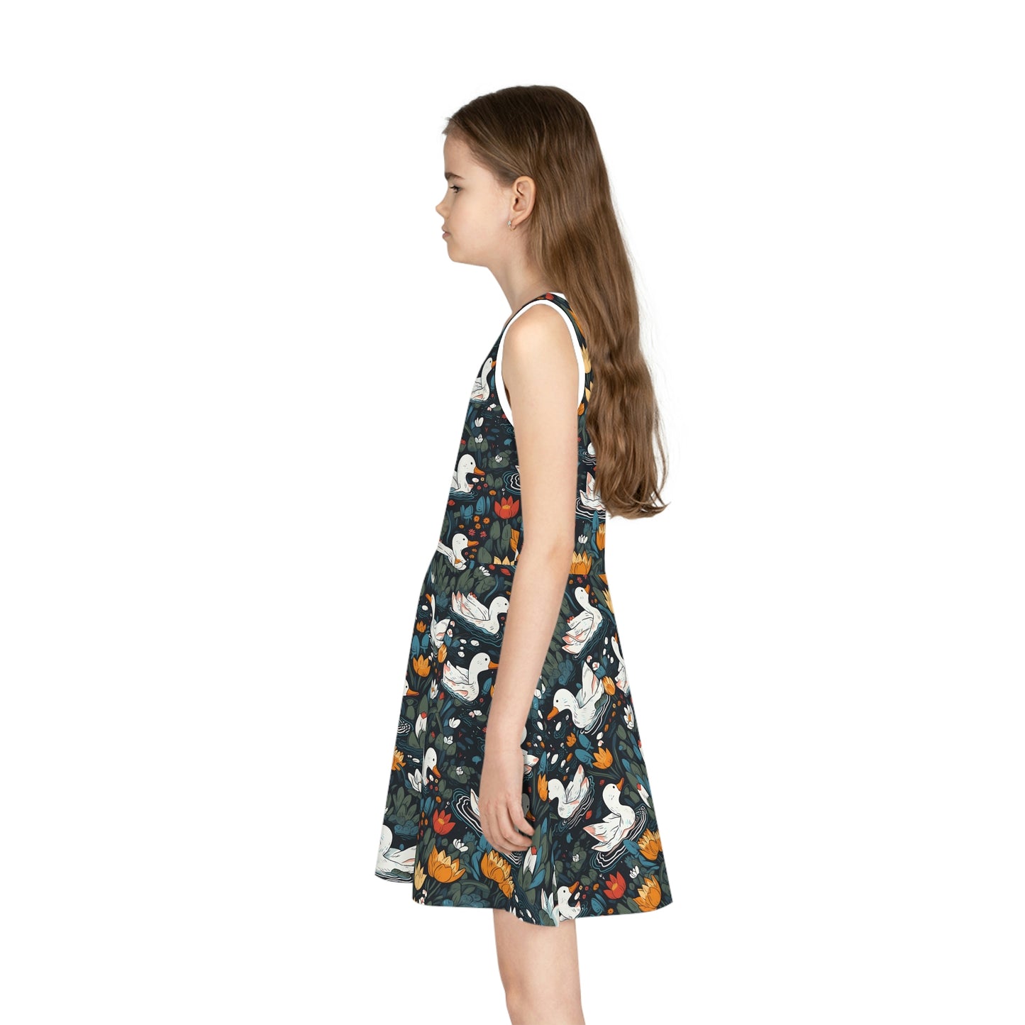 Ducks in a Pond | Girls' Sleeveless Sundress