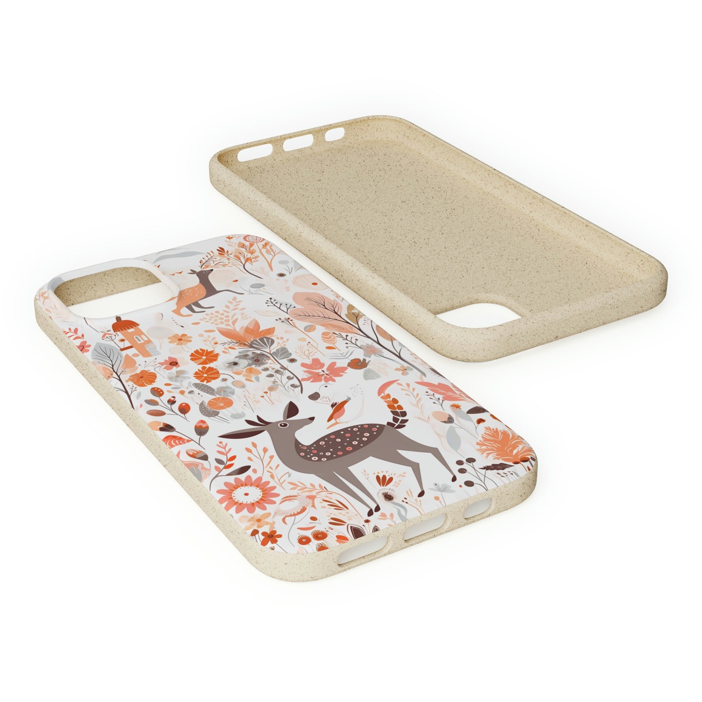 Cottagecore Field with Deer | Biodegradable iPhone Case