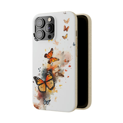 Colorful Butterflies | Biodegradable iPhone Case